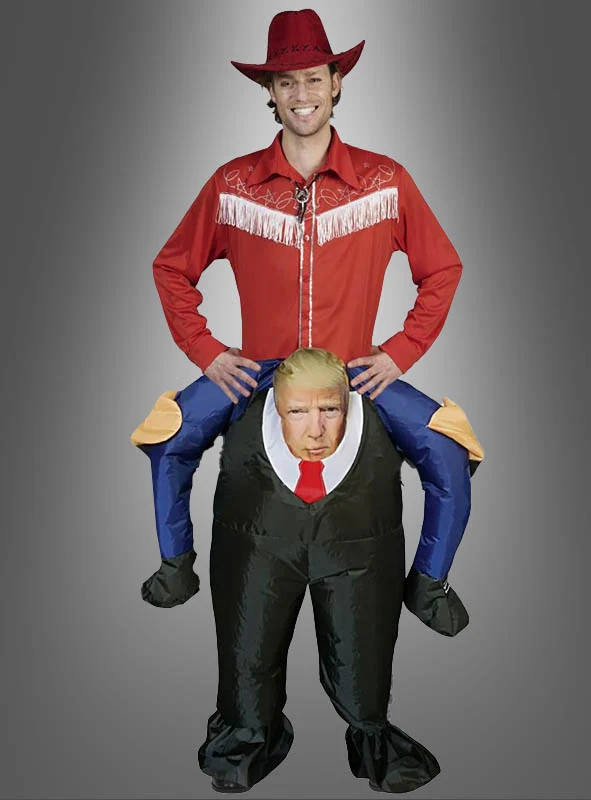 Huckepack Donald Trump Kostüm aufblasbar