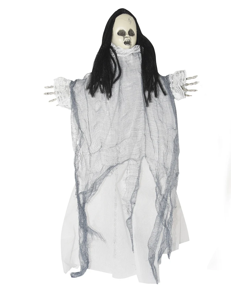 Creepy Geisterpuppe im Fetzengewand Hängefigur