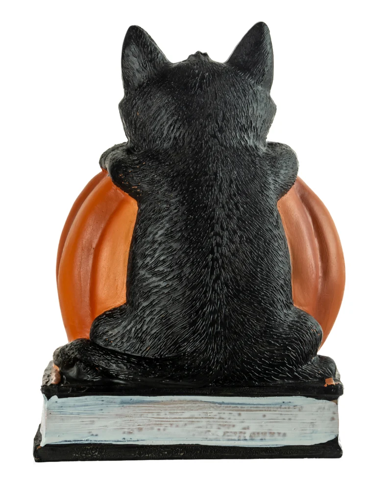 Halloween Countdown mit Kürbis & Katze 18cm