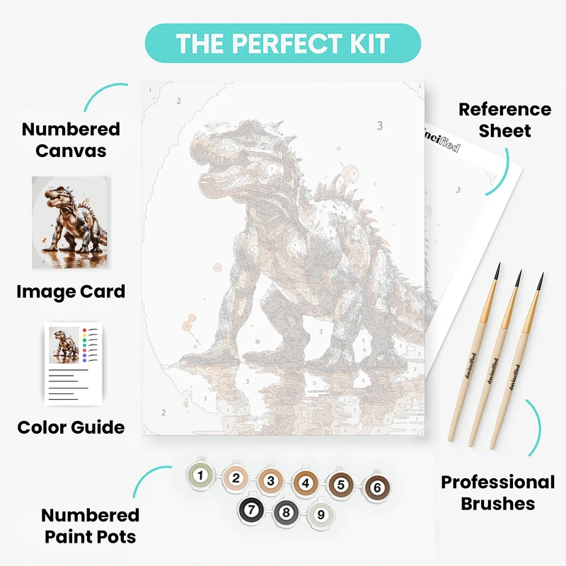 Komodo Dragon of Komodo National Park - Paint by Numbers Kit