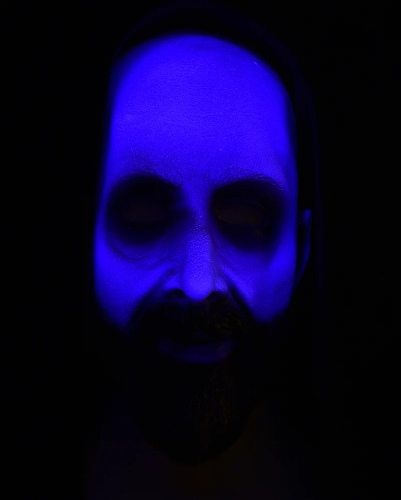 Cursed Unholy Ghost Maske mit Kapuze