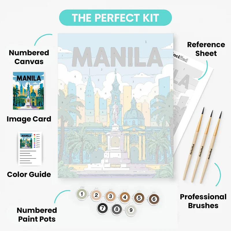 Manila - Paint by Numbers Kit