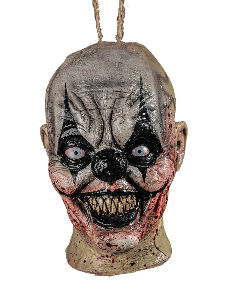 Carnevil Killer Clown ohne Haare Mini Schrumpfkopf Hängefigur 15cm