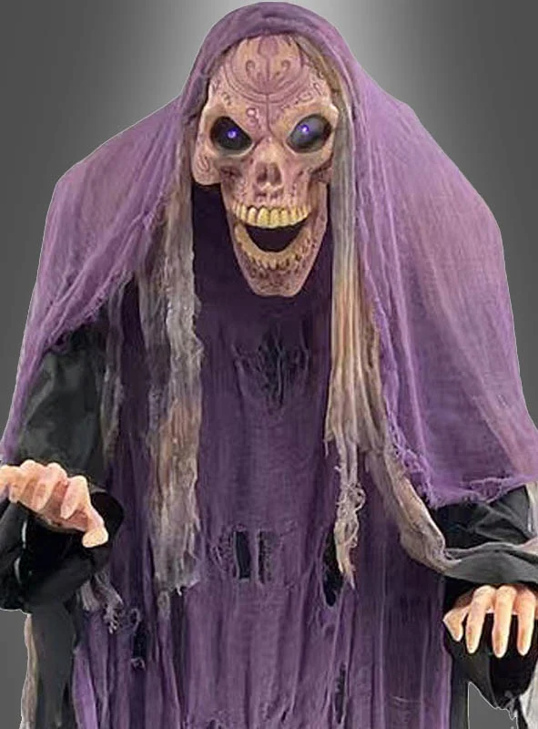 Hochfahrender Skelett Magier 180cm Animatronics Figur