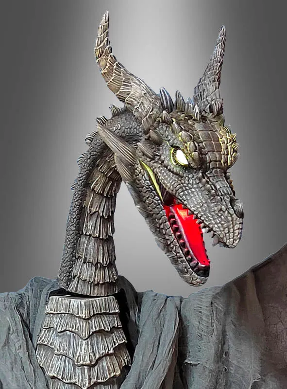 Gigantischer Drache animiert 187cm Halloween Deko