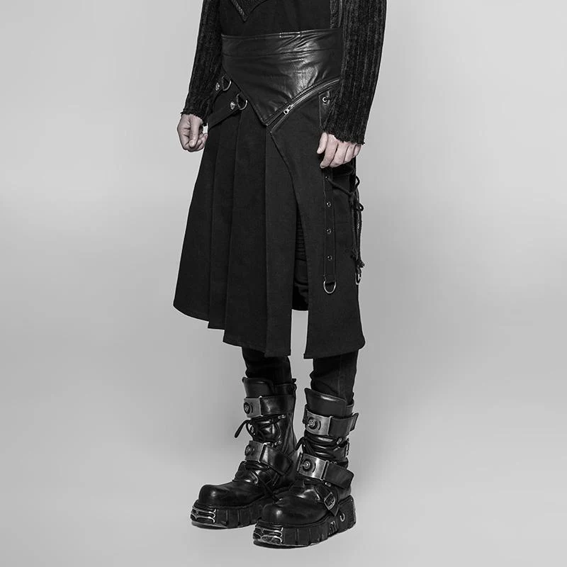 Herren Vintage Punk Kilt