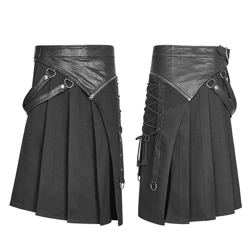 Herren Vintage Punk Kilt