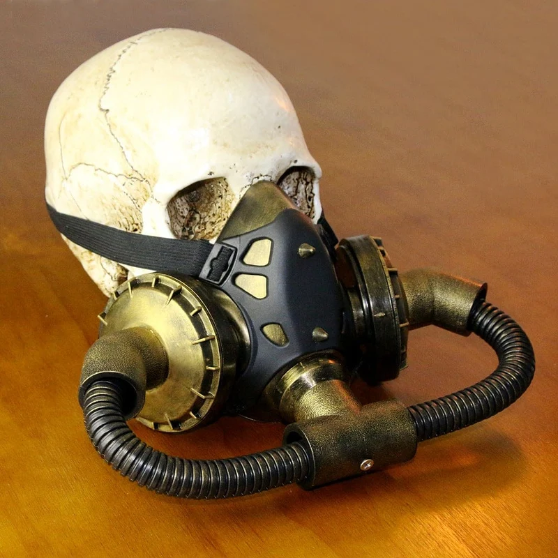 Steampunk Wired Cosplay Gasmaske