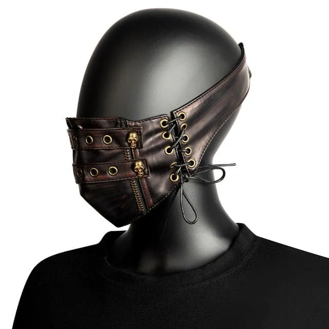 Steampunk Strappy Totenkopf Spleißmaske