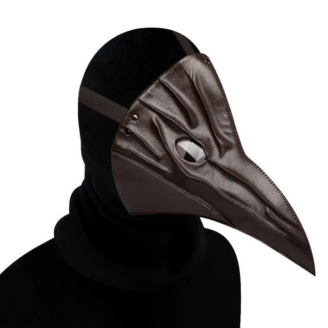 Steampunk einfarbig gefaltete Schnabelmaske