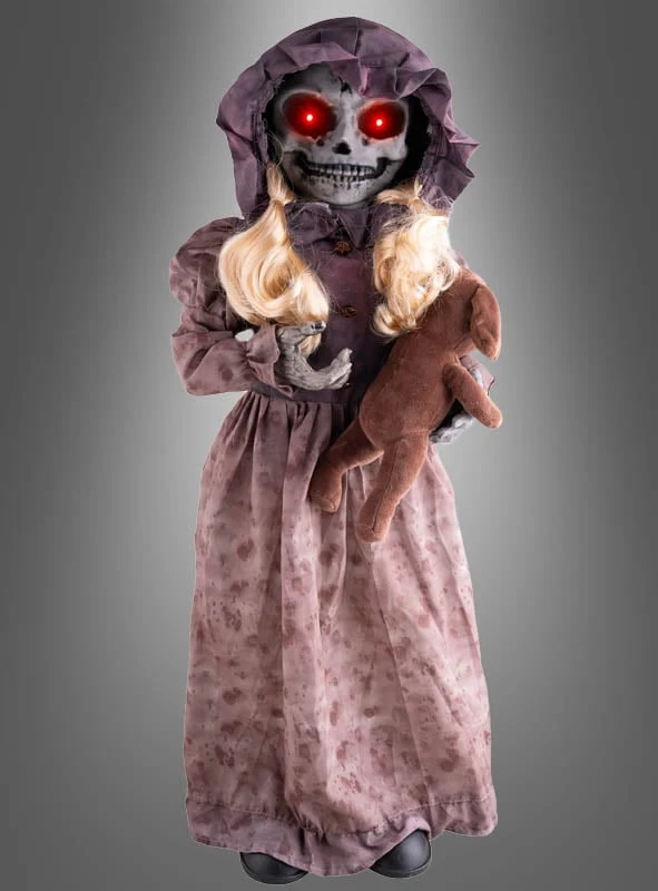 Horror Puppe 95cm mit drehendem Kopf