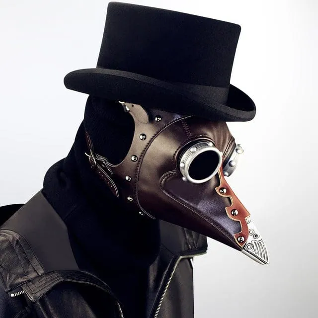 Steampunk Kunstleder-Spleiß-Hut