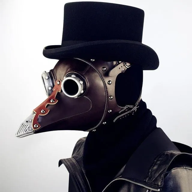 Steampunk Kunstleder-Spleiß-Hut