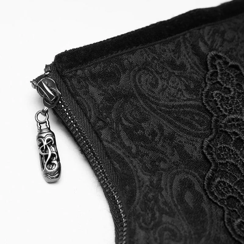 Frauen Gothic Jacquard Underbust Korsetts