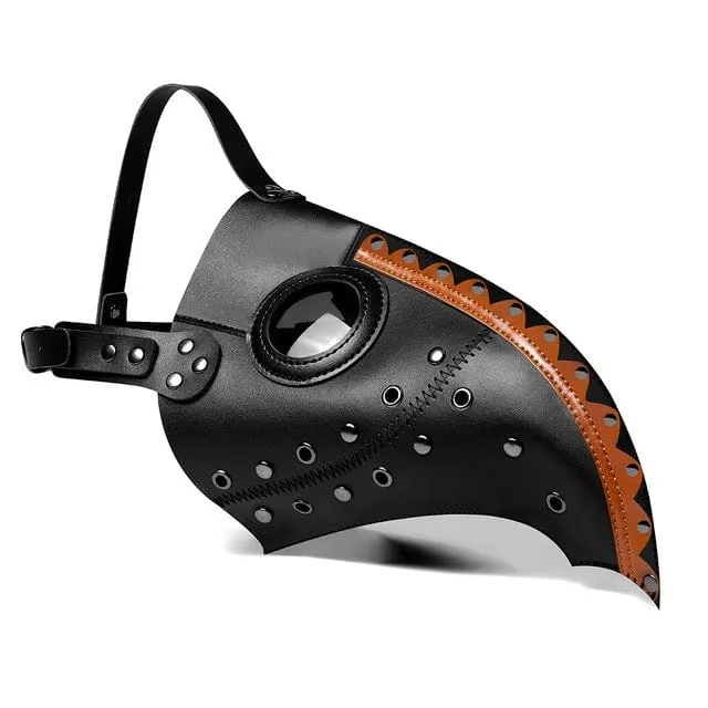 Steampunk doppelte Farbe genagelte Maskerade-Maske