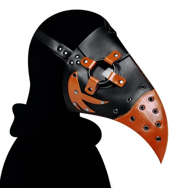 Steampunk Doppelfarbige Hakenschnabelmaske