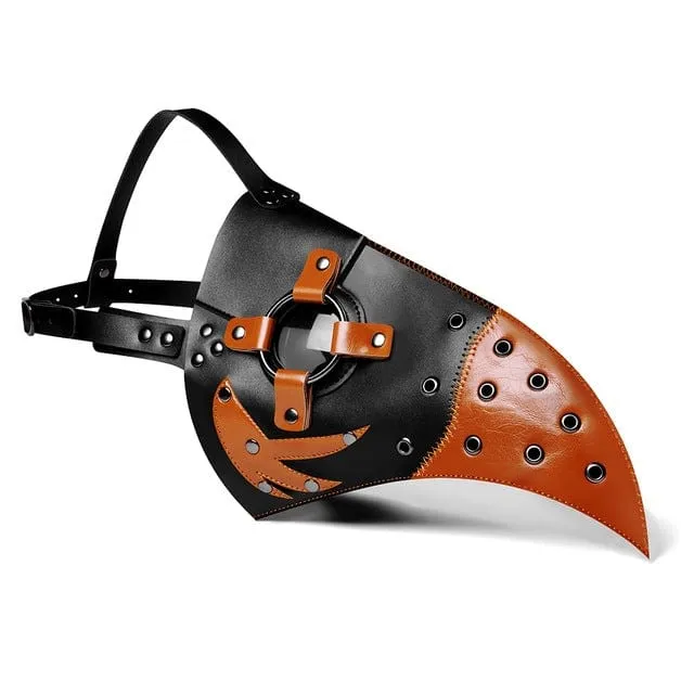 Steampunk Doppelfarbige Hakenschnabelmaske