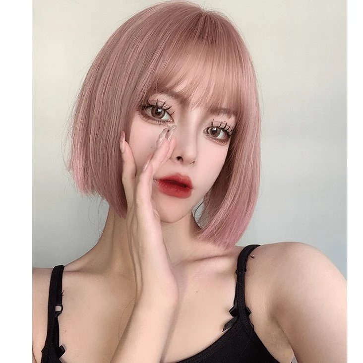 Damen Bob Haircut Synthetische Haarverlängerung