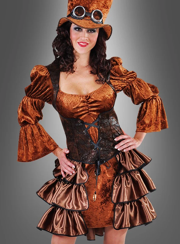 Steampunk Samtkleid