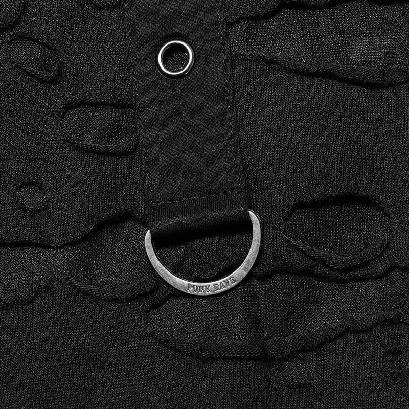 Gothic Ripped Splice Strickoberteil für Herren