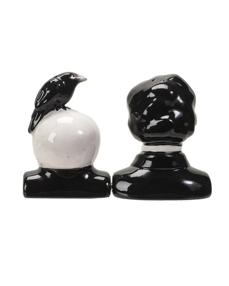 Edgar Allan Poe & Rabe Salz & Pfefferstreuer Set