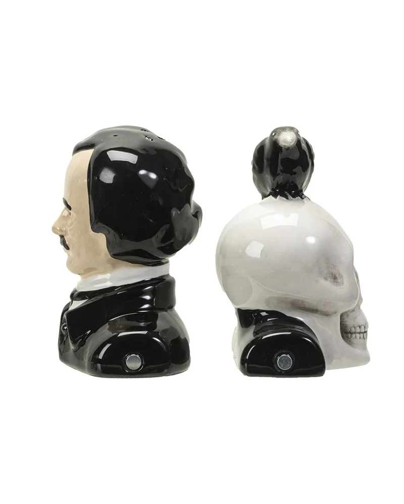 Edgar Allan Poe & Rabe Salz & Pfefferstreuer Set