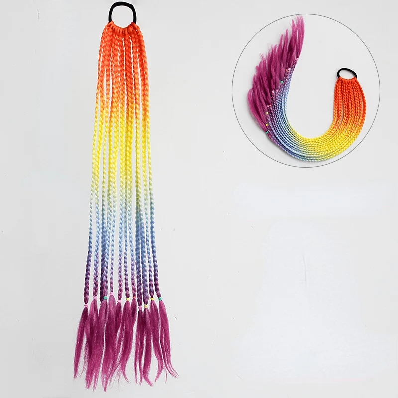 Afro Curly Synthetische Haarverlängerung für Damen