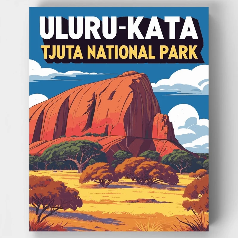 Uluru-Kata Tjuta National Park - Paint by Numbers Kit