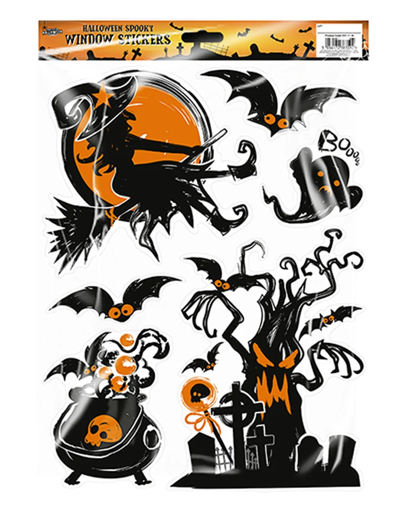 Gruselige Halloween Fenster Sticker 1 St.