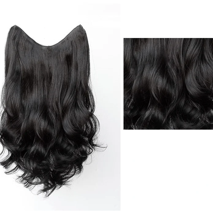 Double Color Deep Wave Synthetics Haarverlängerung für Damen