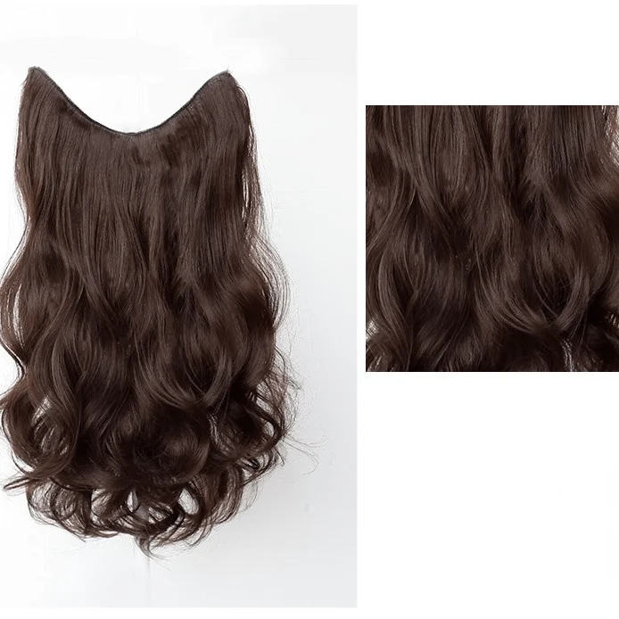 Double Color Deep Wave Synthetics Haarverlängerung für Damen