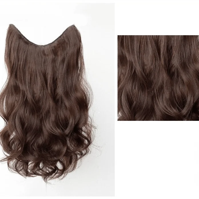 Double Color Deep Wave Synthetics Haarverlängerung für Damen