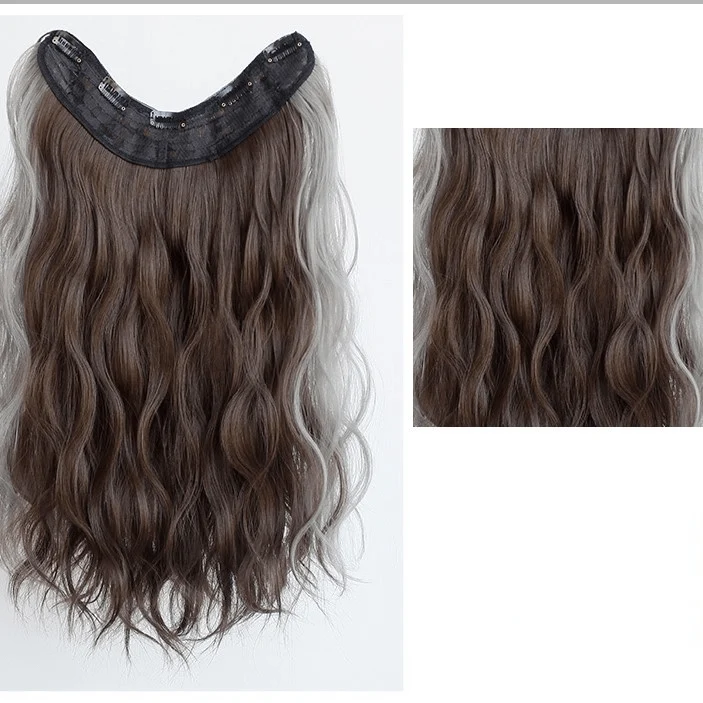 Synthetische Haarverlängerung mit Farbverlauf und U-Spitze für Damen