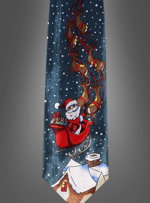 Weihnachtsfest edle Krawatte Satin