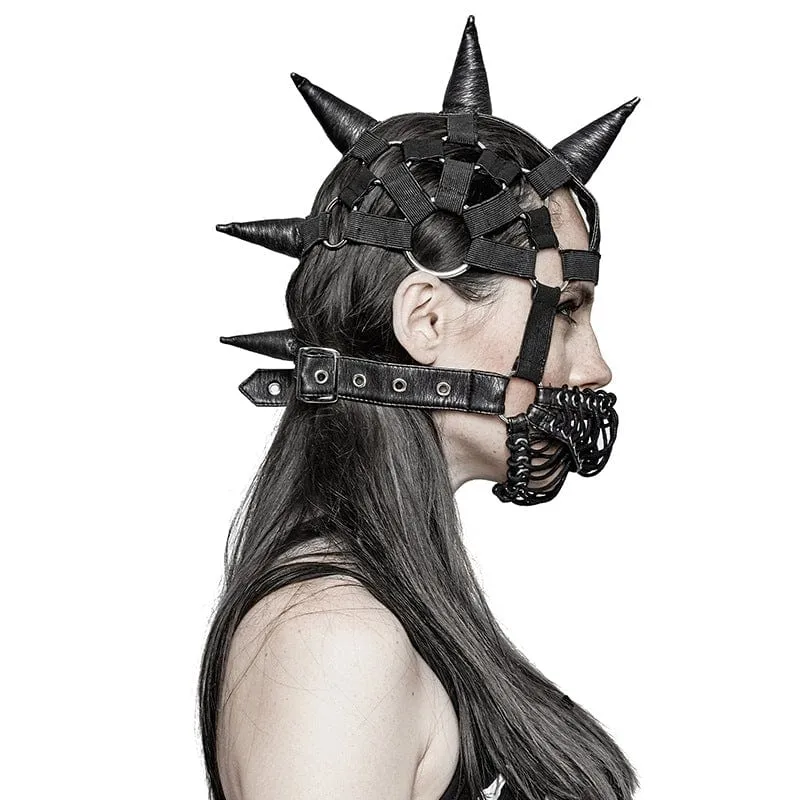 Steampunk Strappy Subulate Elastische Maske
