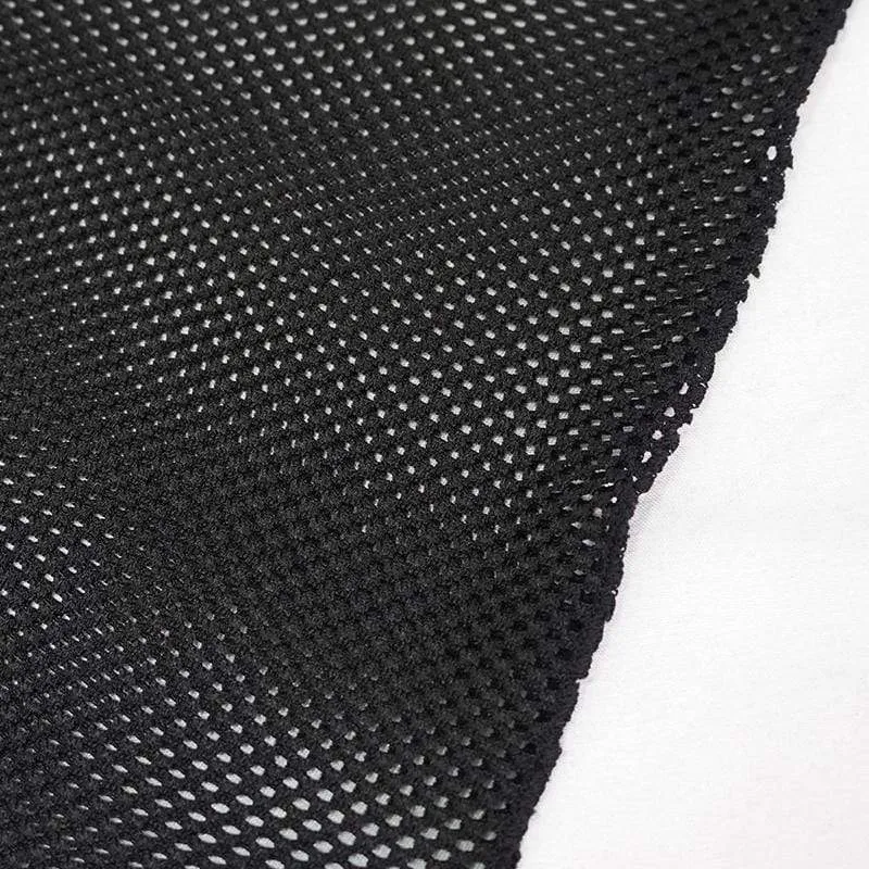 Gothic Toned Horn Sleeved Mesh Splice Kleid für Damen
