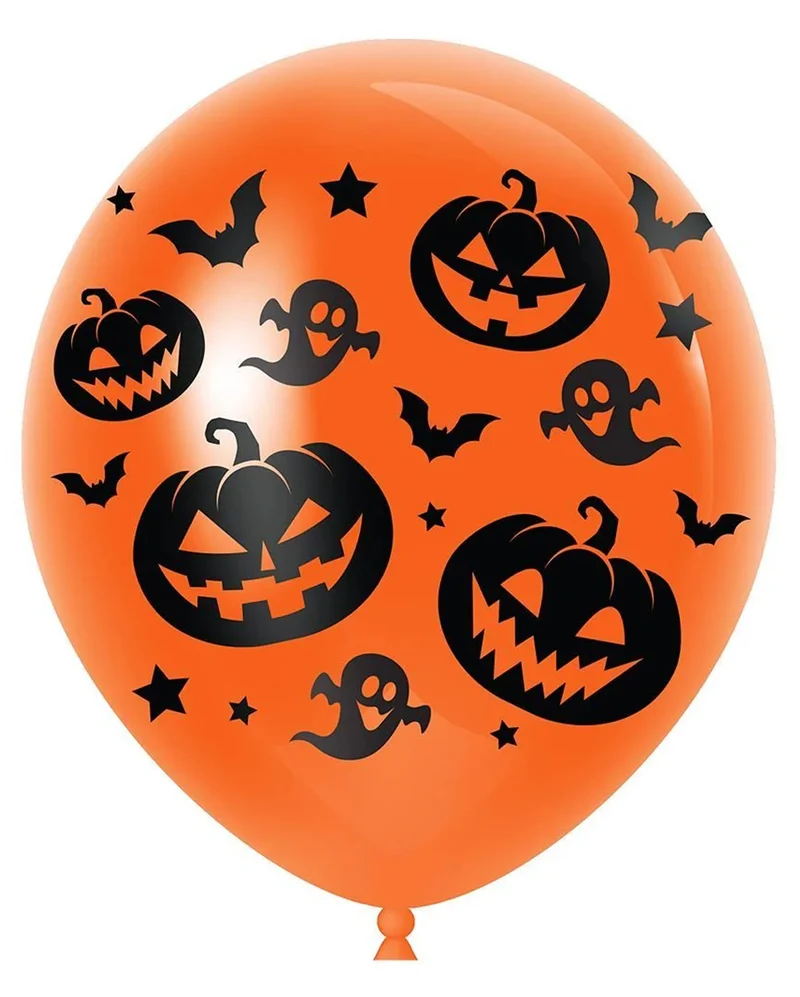 Halloween Ballons mit Fledermaus & Kürbis Motiv 10 St.