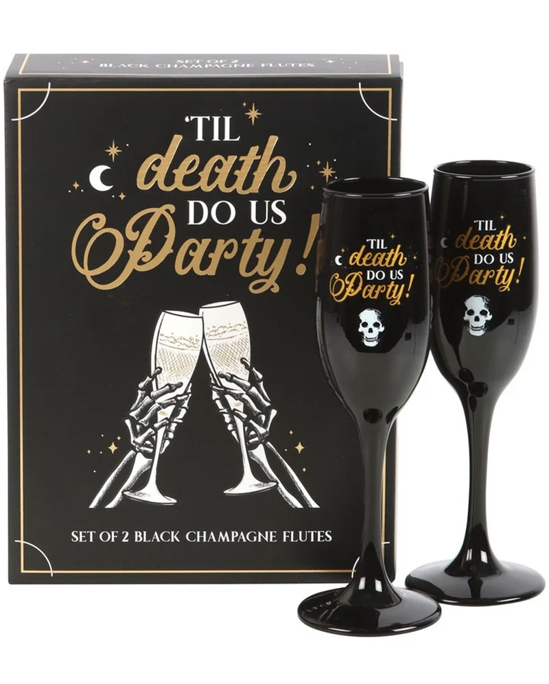 "Til Death Do Us Party" Champagnergläser Set