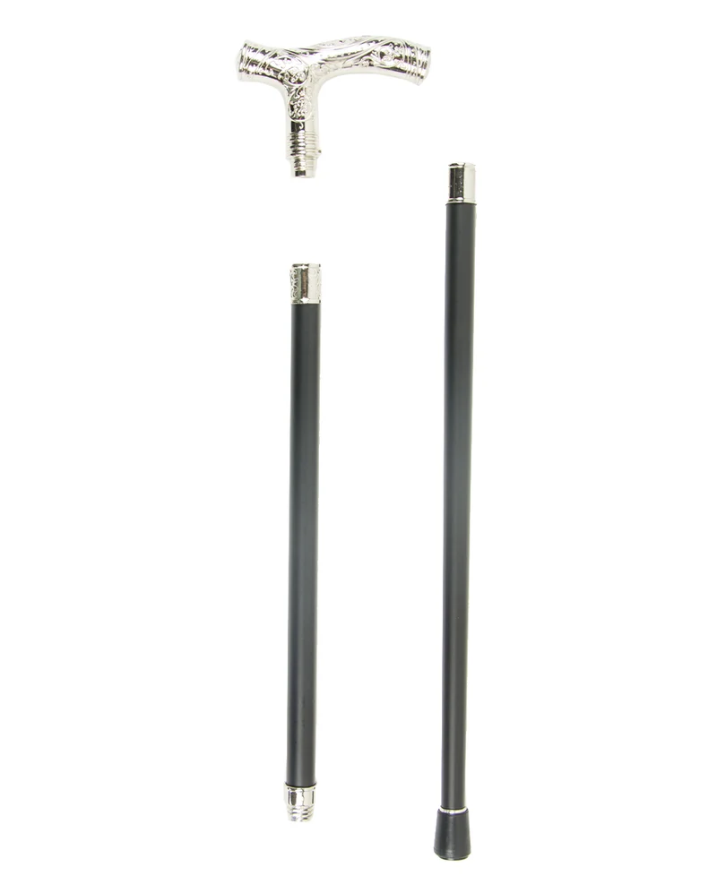 Spazierstock mit Wolfskopf Wappenknauf 95cm