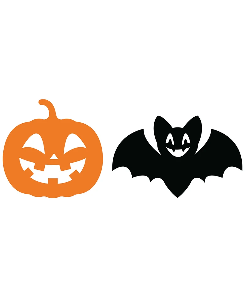 Halloween Kürbis & Fledermaus Girlande 300cm