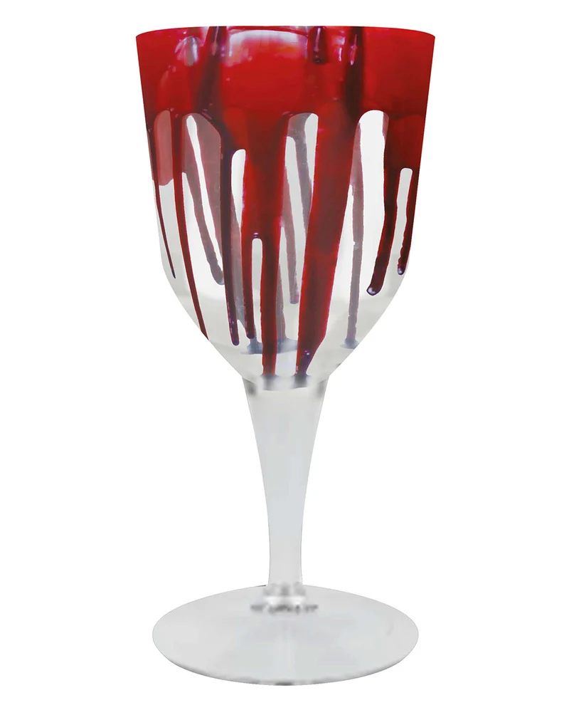 Weinglas mit Blutspritzern 19cm