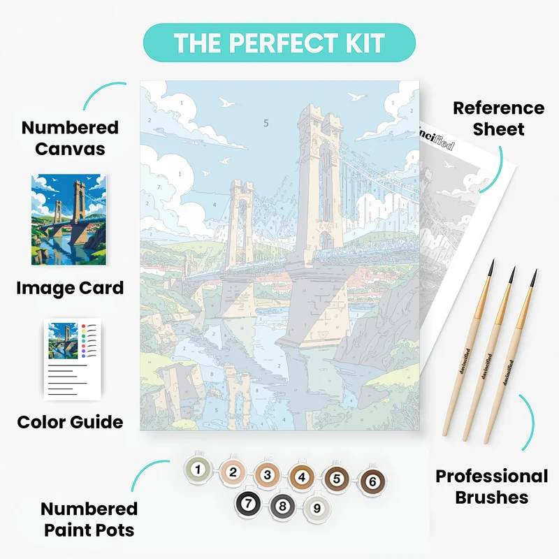 Bristol Clifton Suspension Bridge - Paint by Numbers Kit