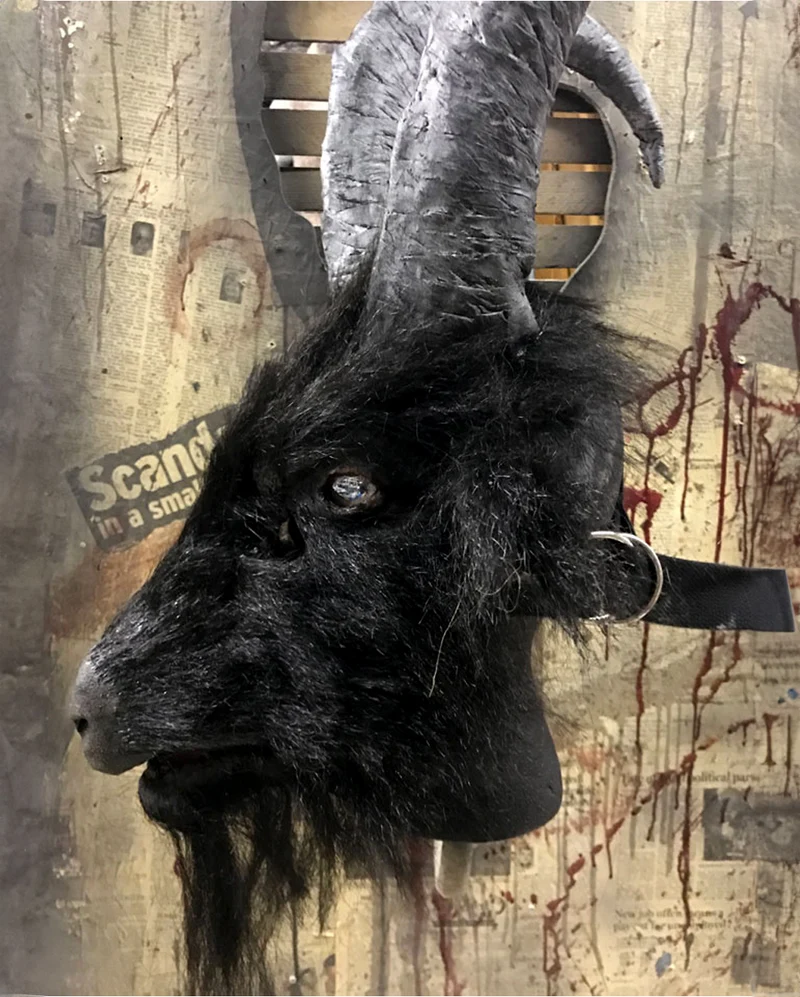 Baphomaniac Ziegenbock Maske mit Hörner