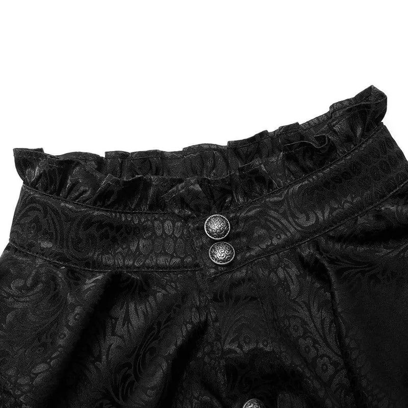 Herren Gothic Rüschen Puffärmelloses Hemd