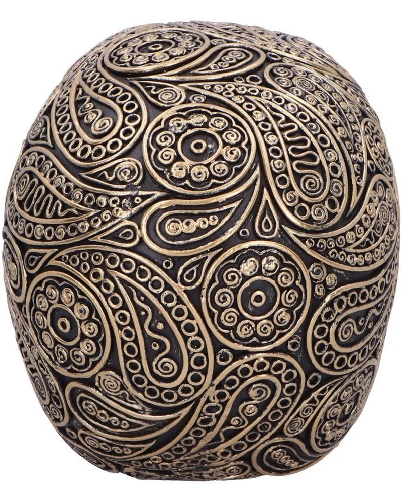 Paisley Black & Gold Totenkopf 15cm