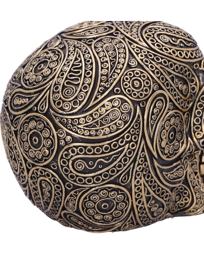 Paisley Black & Gold Totenkopf 15cm