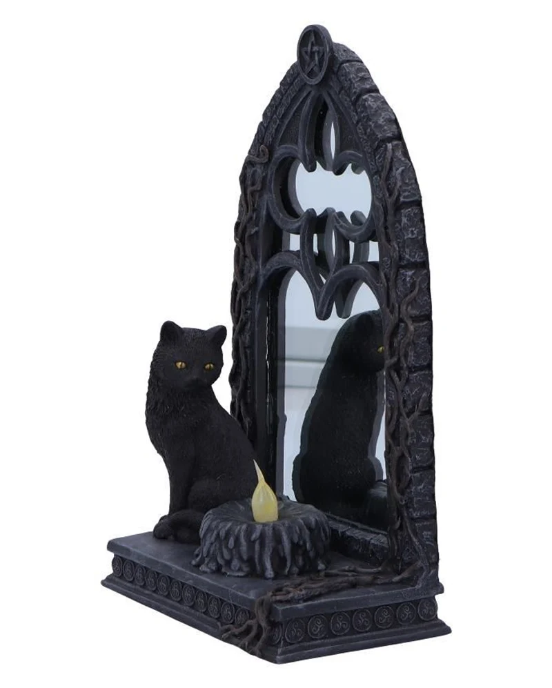 Magic Mirror mit Katze & Kerze 21cm