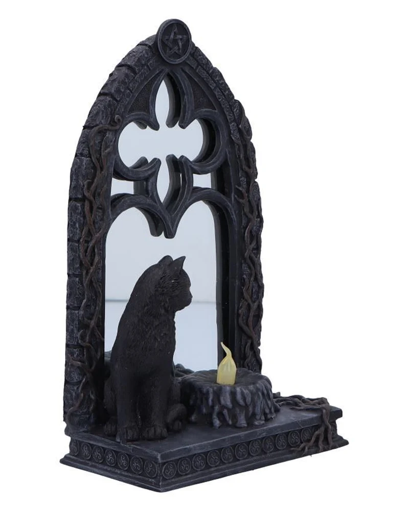 Magic Mirror mit Katze & Kerze 21cm