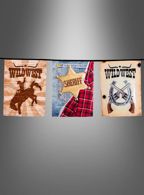 Wimpelkette Wild West 6m