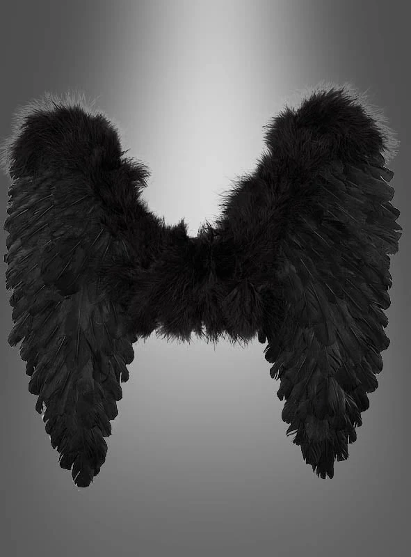 Schwarze Flügel 50x50cm gefallener Engel